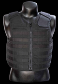Pre-Owned Point-Blank Guardian MOLLE Vest Carriers in Black. Light usage.
