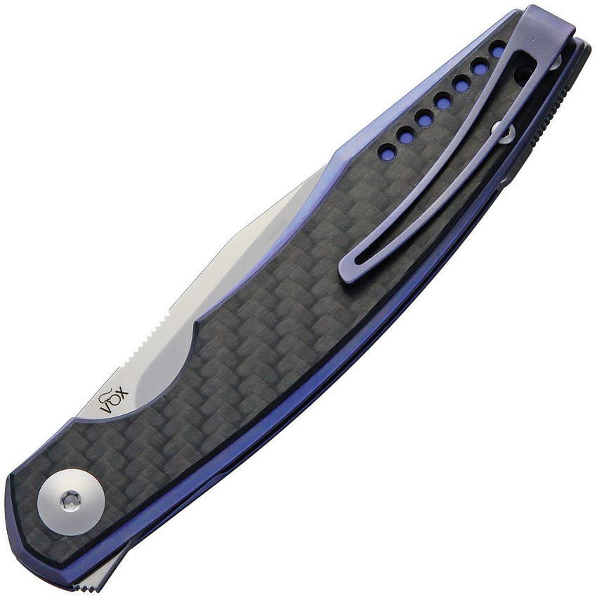 VIPER - Belone Linerlock Blue CF M390 Bohler Carbon Fiber