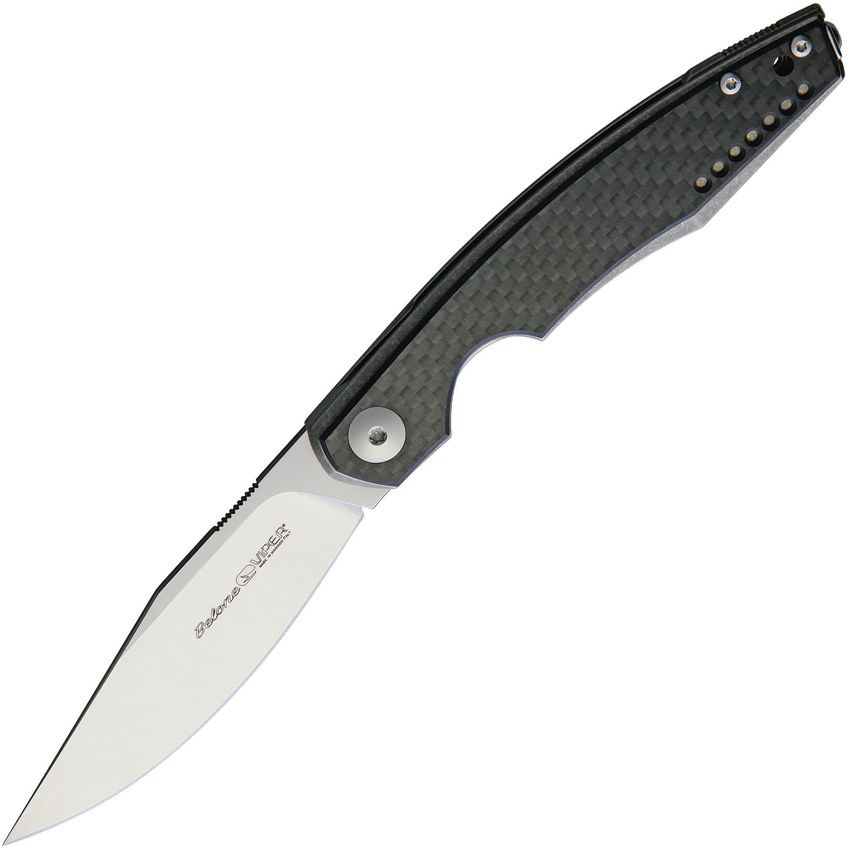 VIPER - Belone Linerlock Stonewash CF M390 Bohler Carbon Fiber Titanium