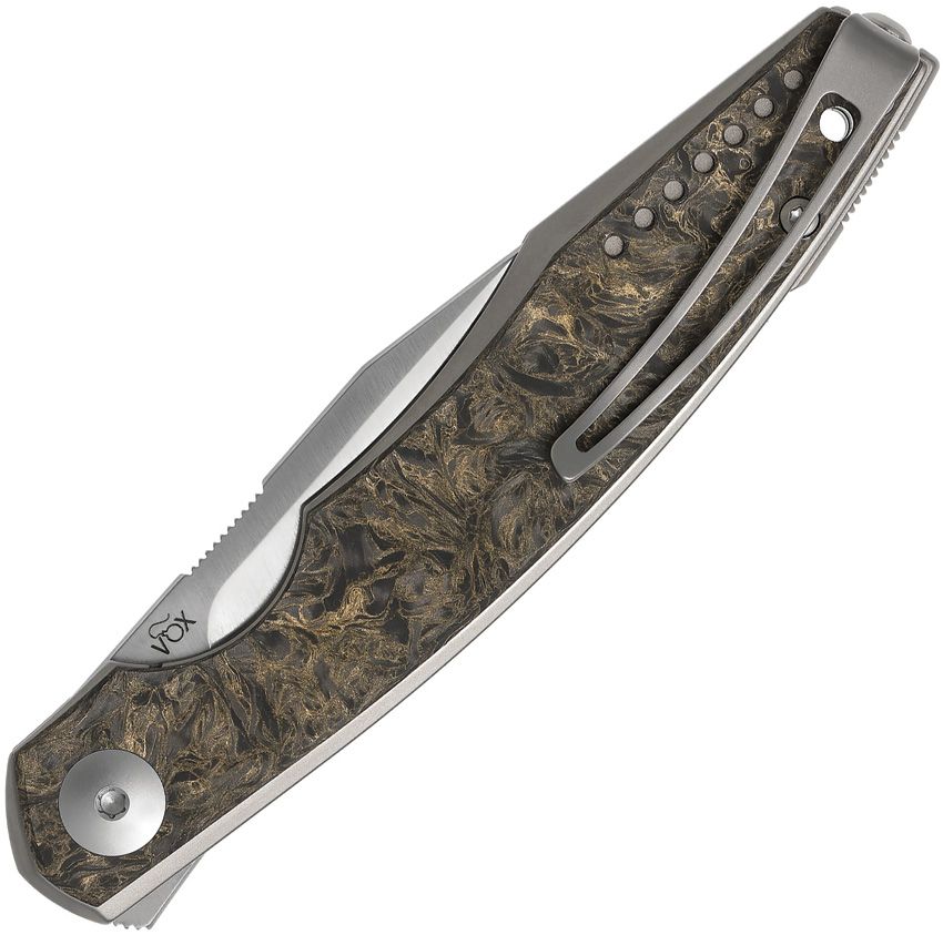 VIPER - Belone Linerlock Gold M390 Bohler Carbon Fiber Titanium