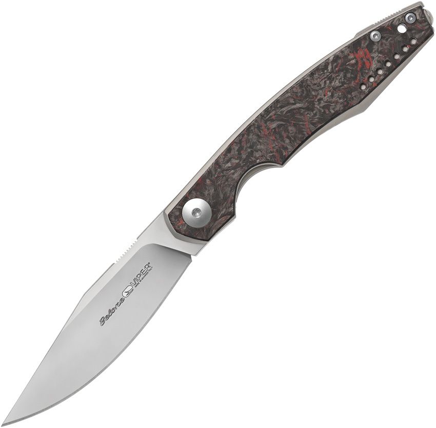 VIPER - Belone Linerlock Red M390 Bohler Carbon Fiber Titanium
