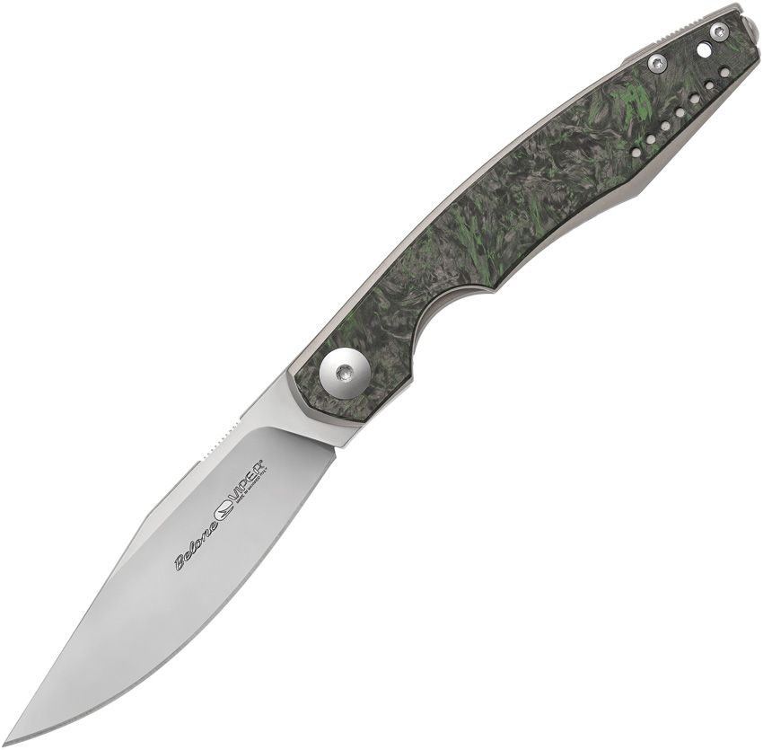 VIPER - Belone Linerlock Green M390 Bohler Carbon Fiber Titanium