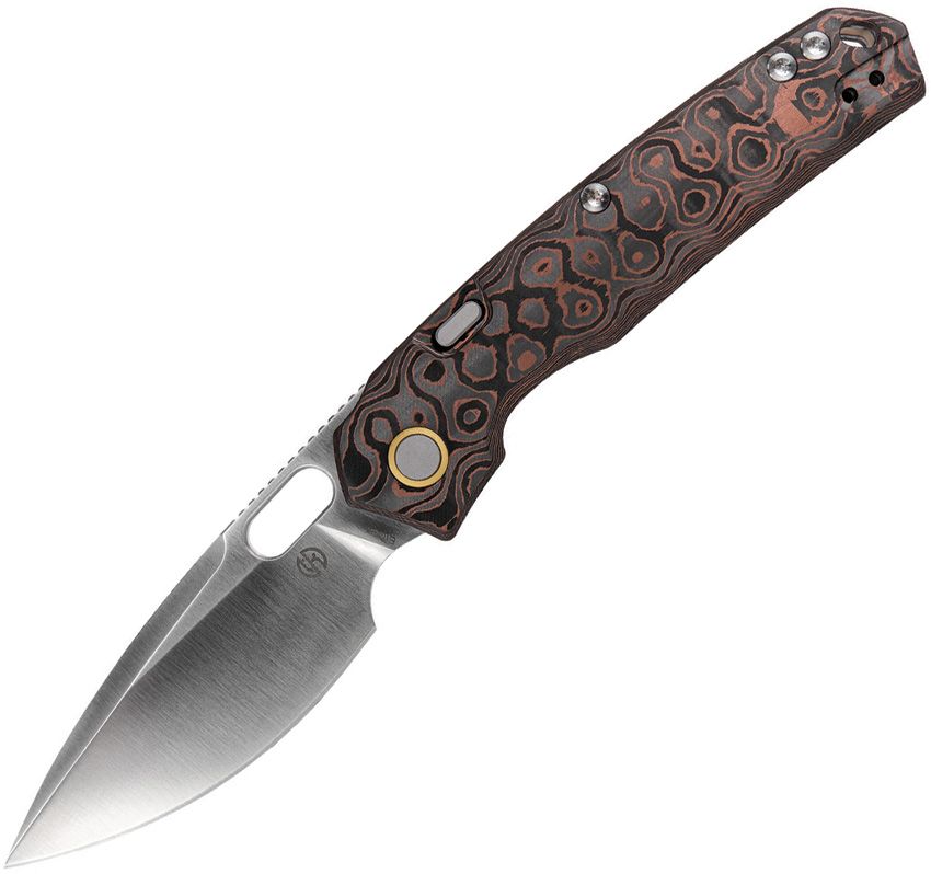 VOSTEED - Psyop Top Linerlock - FC Copper - Elmax Steel - 10