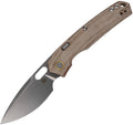 VOSTEED - Psyop Top Linerlock - Natural Micarta - Elmax Steel - 10
