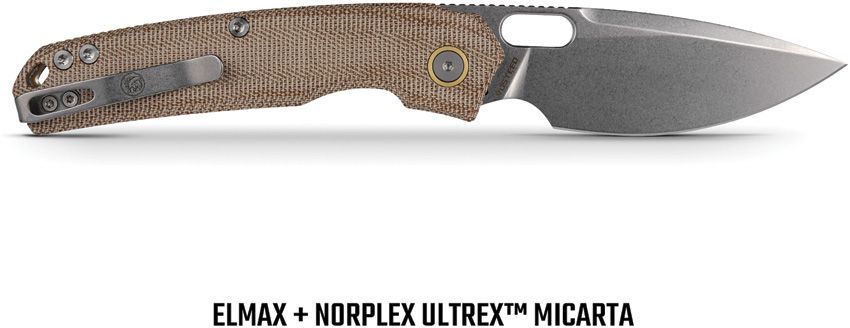VOSTEED - Psyop Top Linerlock - Natural Micarta - Elmax Steel - 10