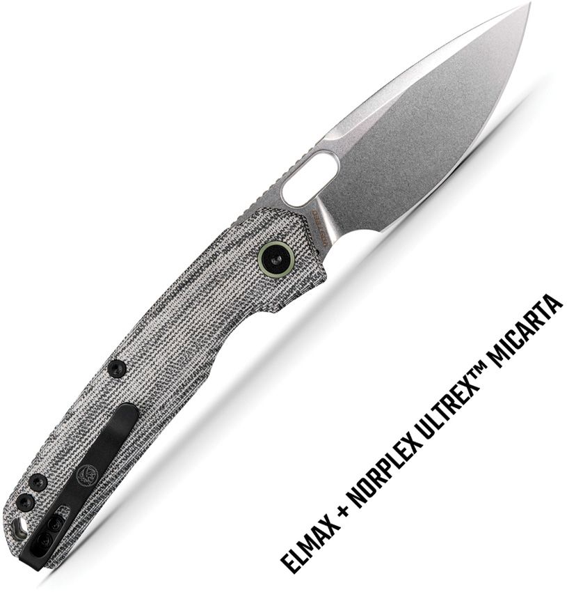 VOSTEED - Psyop Top Linerlock - Black Micarta - Elmax Steel - 10