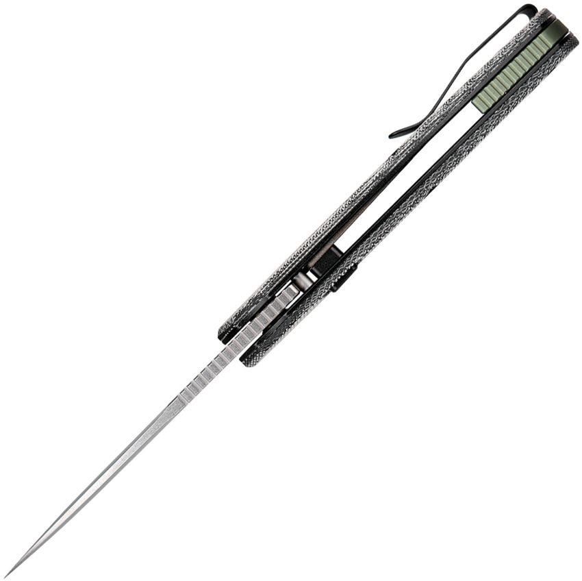 VOSTEED - Psyop Top Linerlock - Black Micarta - Elmax Steel - 10
