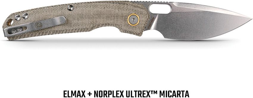 VOSTEED - Psyop Top Linerlock - Green Micarta - Elmax Steel - 10