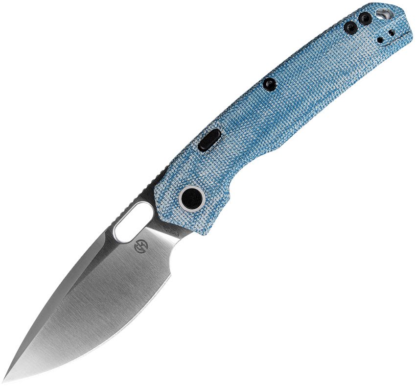 VOSTEED - Psyop Top Linerlock - Blue Micarta - Elmax Steel - 10
