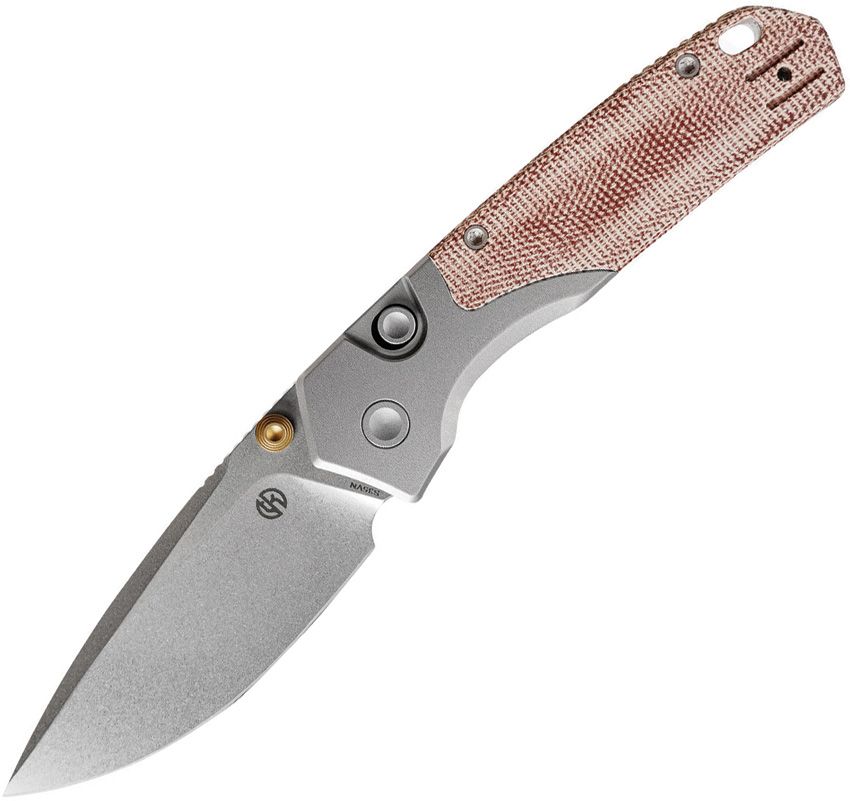 VOSTEED - Psyop 299 Top Linerlock - Red Micarta - S35VN - 15