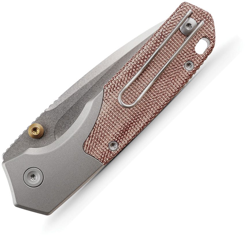 VOSTEED - Psyop 299 Top Linerlock - Red Micarta - S35VN - 15