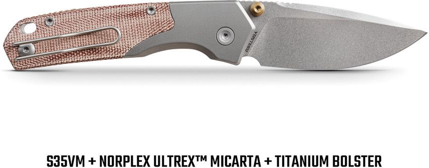 VOSTEED - Psyop 299 Top Linerlock - Red Micarta - S35VN - 15