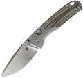VOSTEED - Psyop 299 Top Linerlock - Green Micarta - S35VN - 15