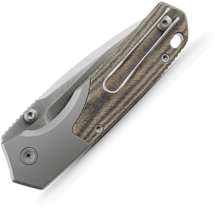 VOSTEED - Psyop 299 Top Linerlock - Green Micarta - S35VN - 15