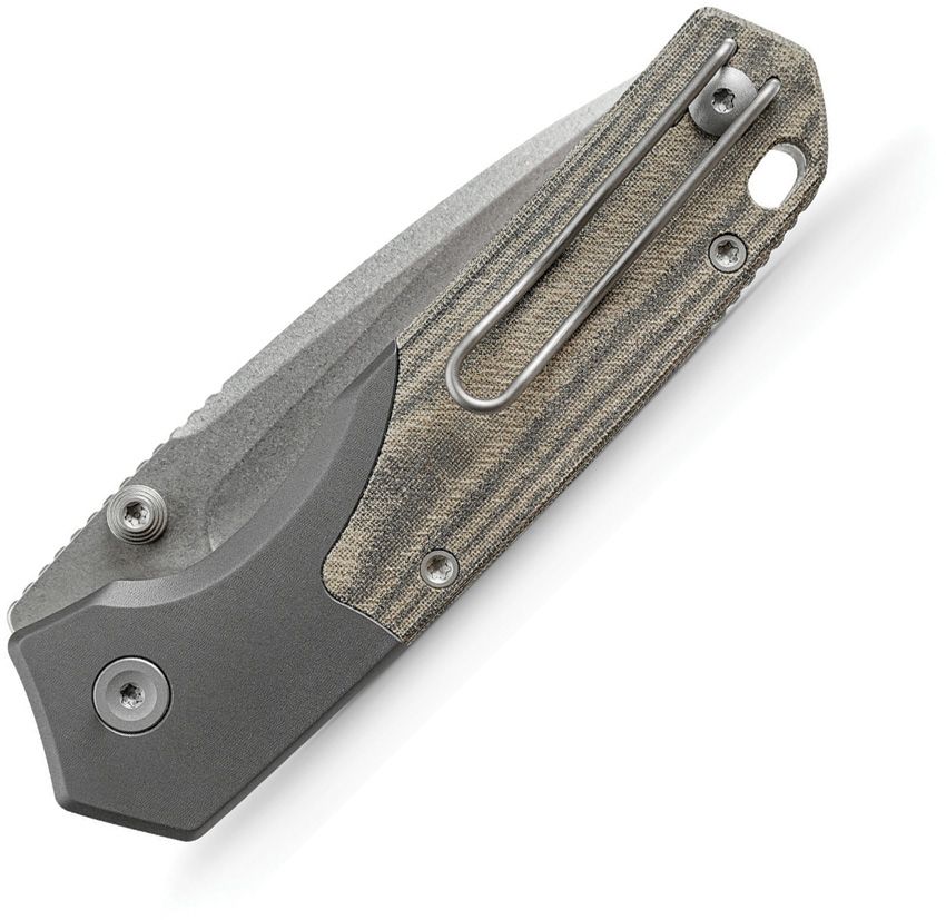 VOSTEED - Psyop 299 Top Linerlock - Green Micarta - S35VN - 15