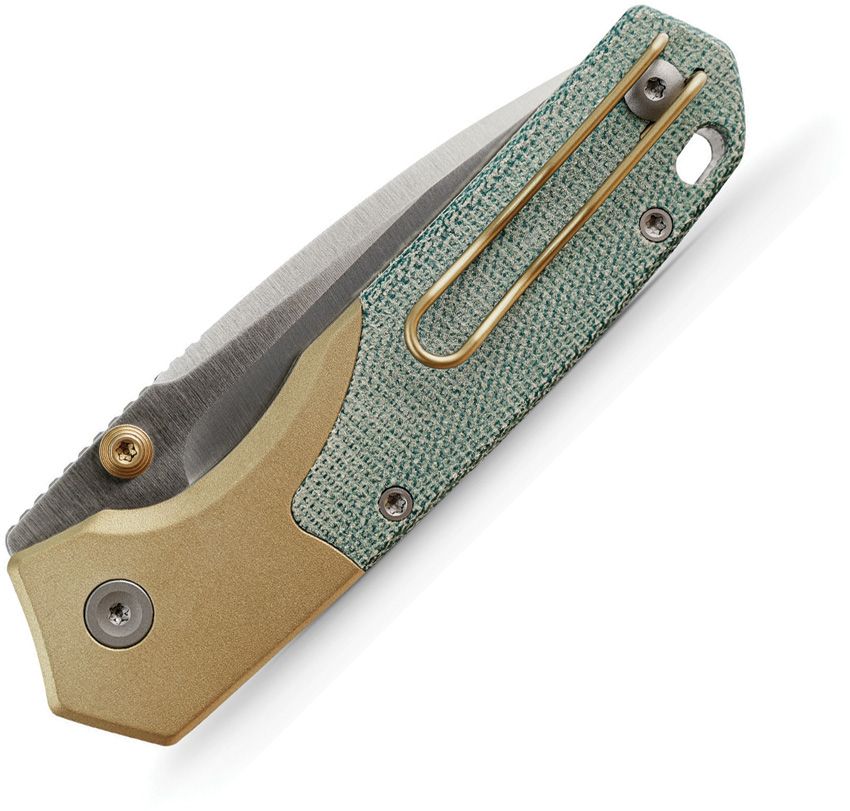 VOSTEED - Psyop 299 Top Linerlock - Teal Micarta - S35VN - 15