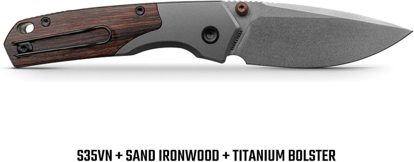 VOSTEED - Psyop 299 Top Linerlock - Sand Ironwood - S35VN - 15
