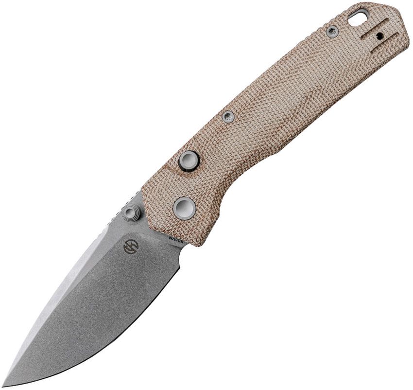 VOSTEED - Psyop 299 Top Linerlock - Brown Micarta - S35VN - 15