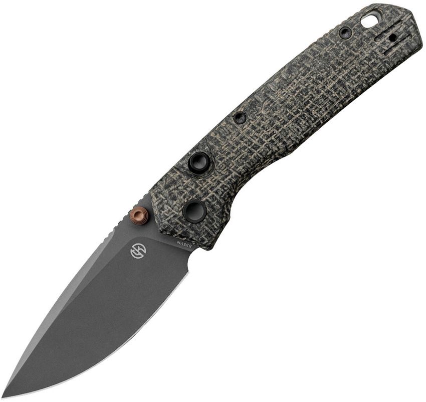 VOSTEED - Psyop 299 Top Linerlock - Black Micarta - S35VN - 15