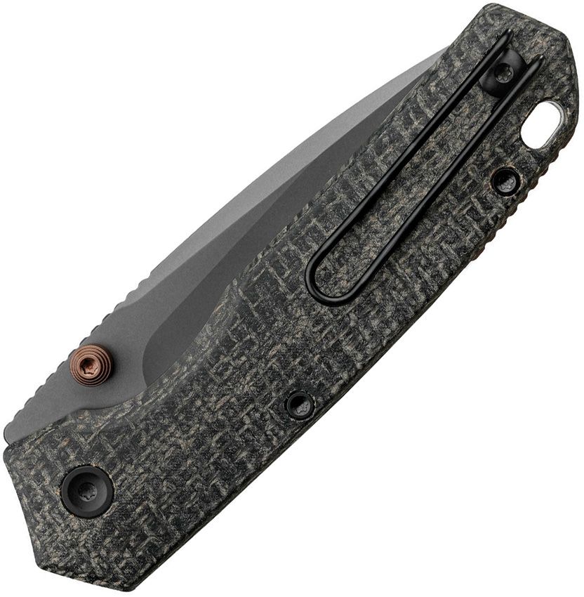 VOSTEED - Psyop 299 Top Linerlock - Black Micarta - S35VN - 15