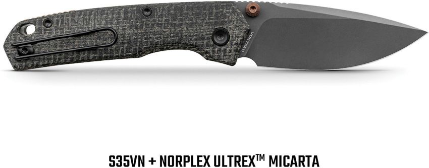 VOSTEED - Psyop 299 Top Linerlock - Black Micarta - S35VN - 15