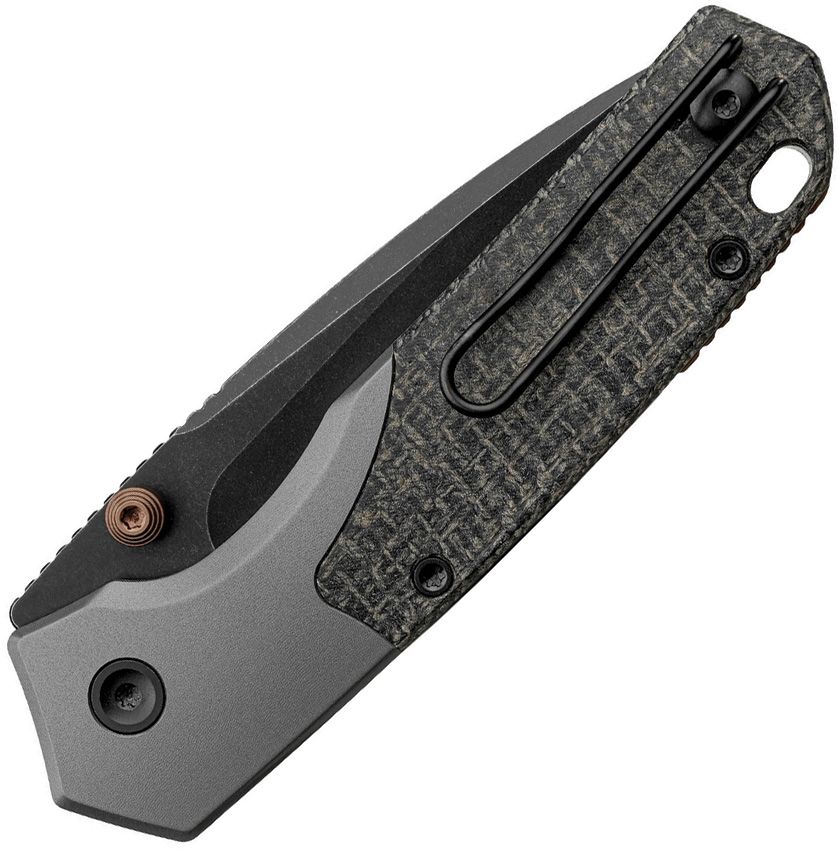 VOSTEED - Psyop 299 Top Linerlock - Black Micarta - S35VN - 15