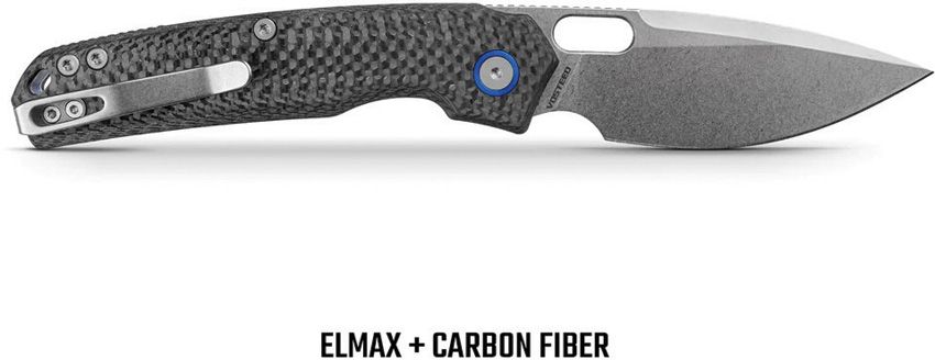 VOSTEED - Psyop Top Linerlock - Carbon Fiber - Elmax Steel - 10