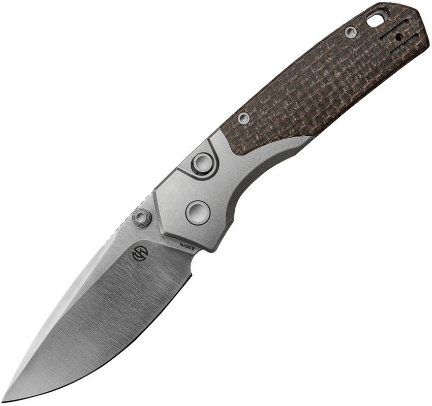 VOSTEED - Psyop 299 Top Linerlock - Glow in the dark Micarta - S35VN - 15