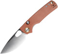 VOSTEED - Porcupine Top Linerlock - 14C28N Sandvik - Brown Micarta - 10