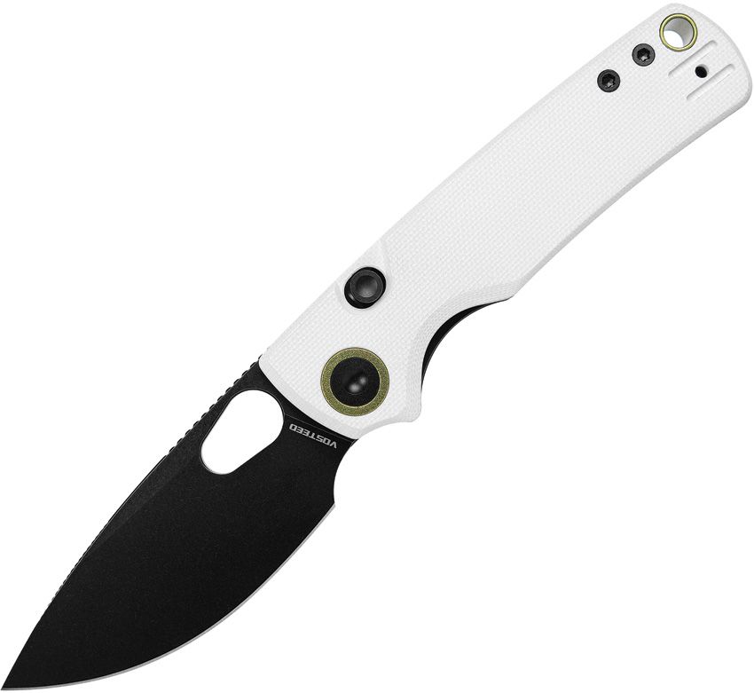 VOSTEED - Porcupine Top Linerlock - 14C28N Sandvik - White G10 - 10