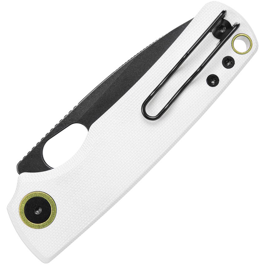 VOSTEED - Porcupine Top Linerlock - 14C28N Sandvik - White G10 - 10