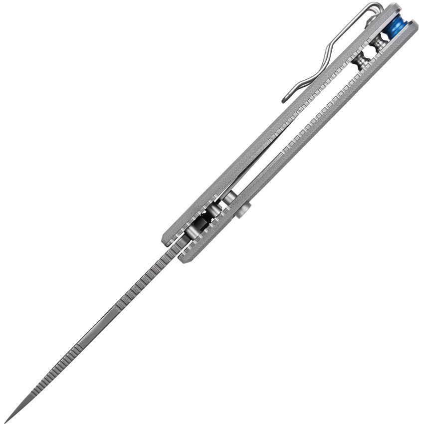 VOSTEED - Porcupine Top Linerlock - 14C28N Sandvik - Gray G10 - 10