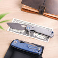 VOSTEED - Porcupine Top Linerlock - 14C28N Sandvik - Gray G10 - 10