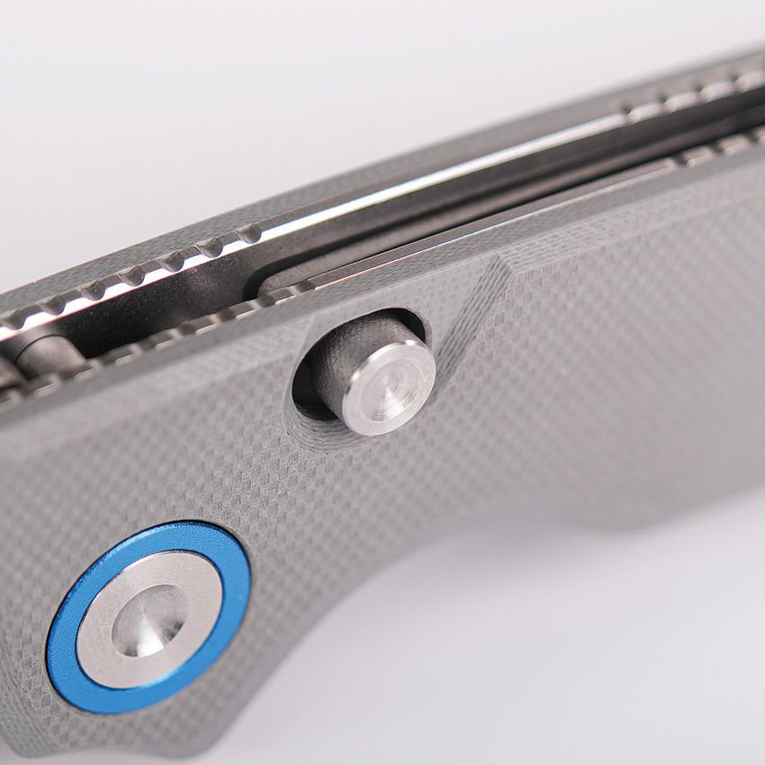 VOSTEED - Porcupine Top Linerlock - 14C28N Sandvik - Gray G10 - 10