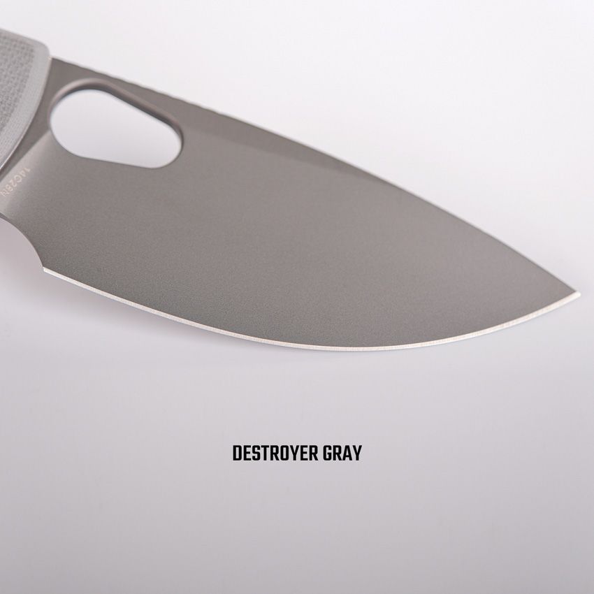 VOSTEED - Porcupine Top Linerlock - 14C28N Sandvik - Gray G10 - 10