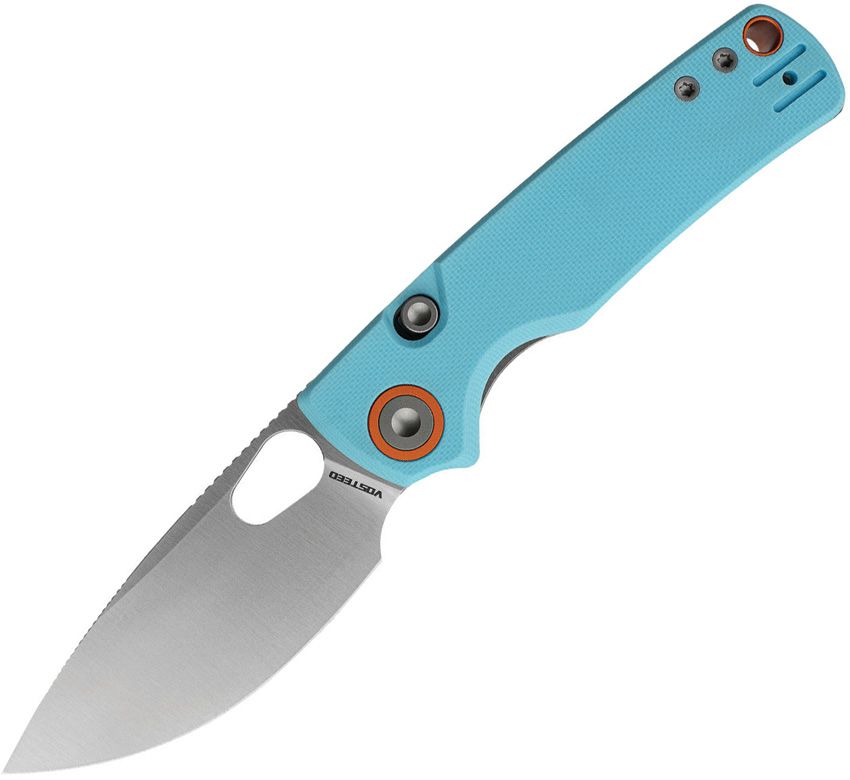 VOSTEED - Porcupine Top Linerlock - 14C28N Sandvik - Sky Blue G10 - 10