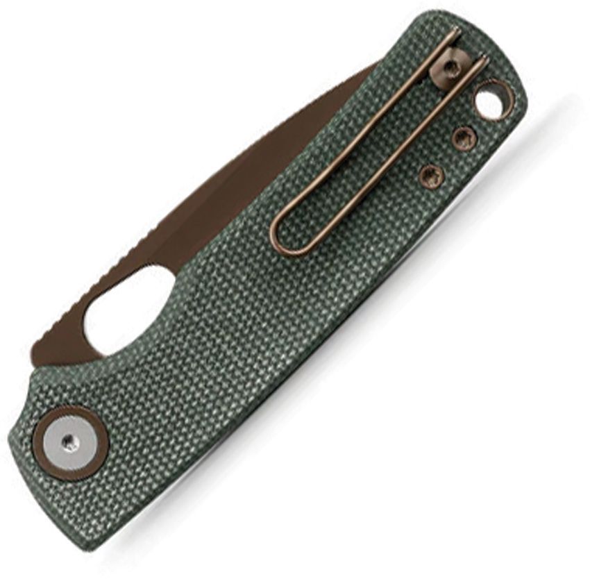 VOSTEED - Porcupine Top Linerlock - 14C28N Sandvik - Micarta Green - 10