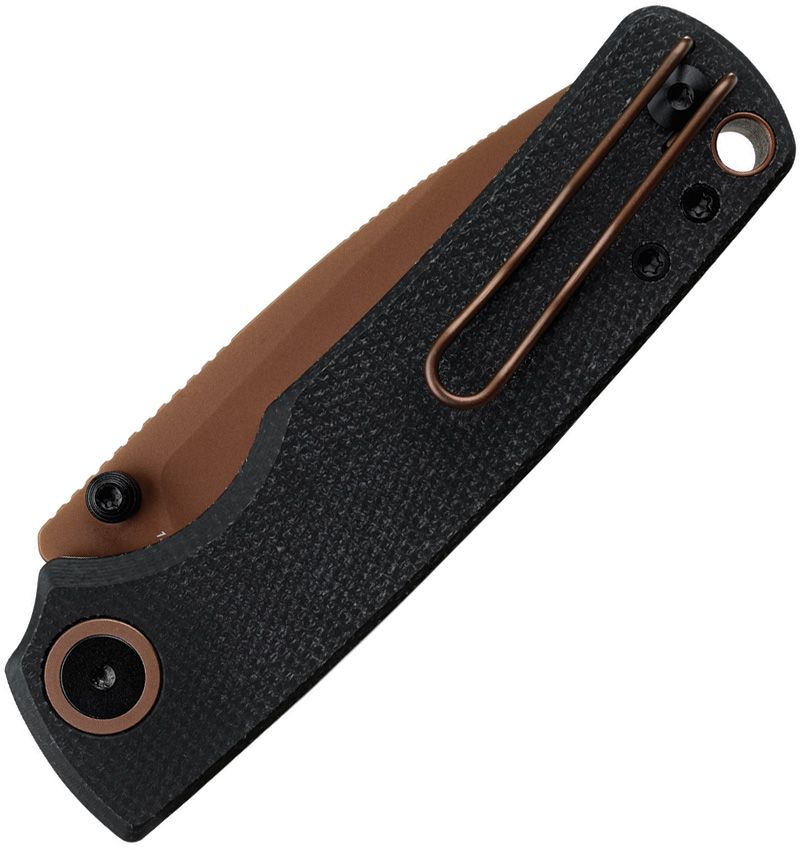 VOSTEED - Porcupine Top Linerlock - 14C28N Sandvik - Black Micarta - 10