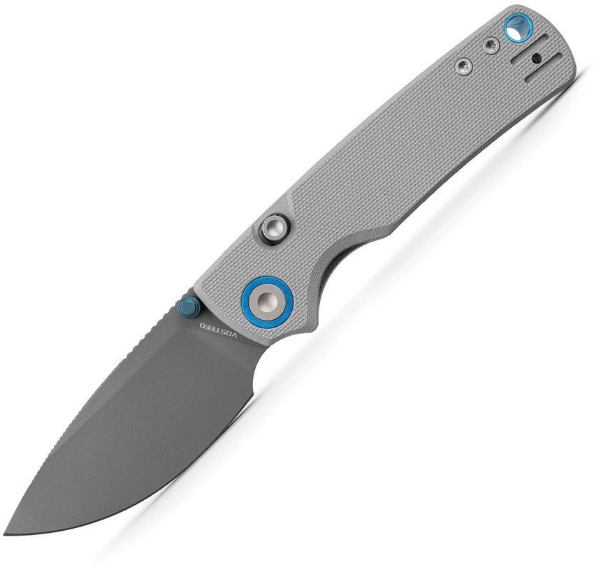 VOSTEED - Porcupine Top Linerlock - 14C28N Sandvik - Gray G10 - 10