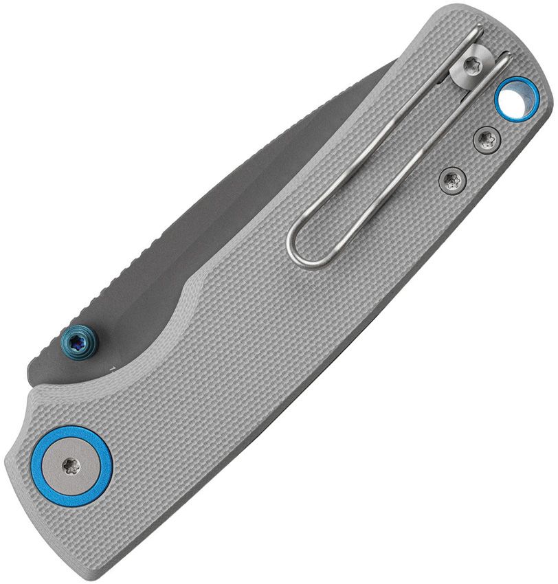 VOSTEED - Porcupine Top Linerlock - 14C28N Sandvik - Gray G10 - 10