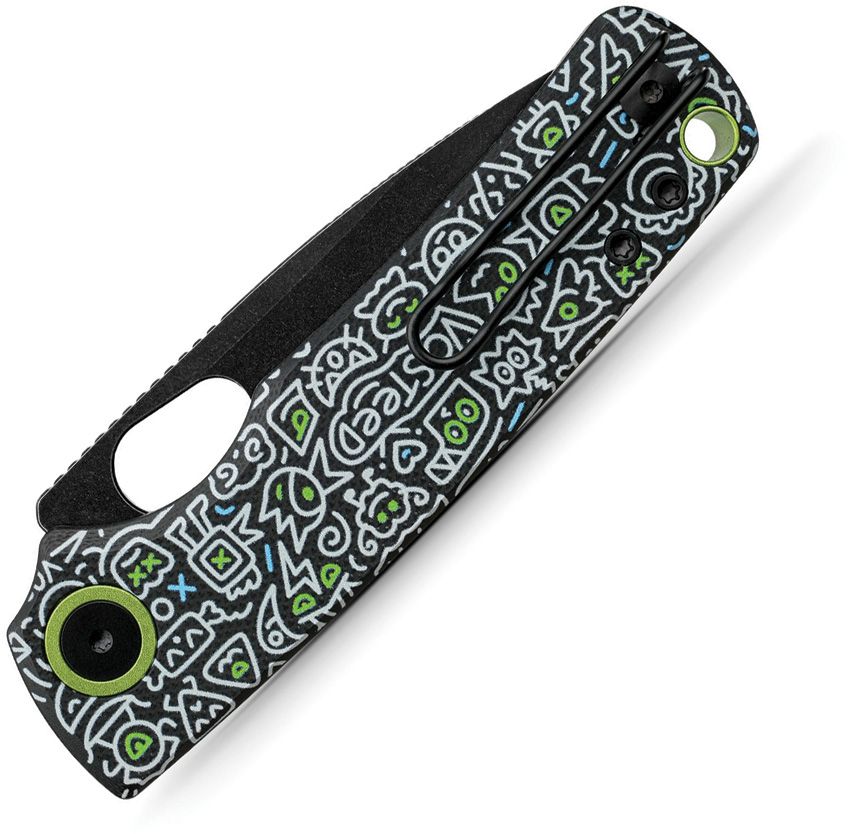 VOSTEED - Porcupine Top Linerlock - 14C28N Sandvik - Doodle G10 - 10