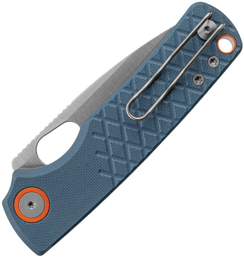 VOSTEED - Porcupine Top Linerlock - 14C28N Sandvik - Blue G10 - 10