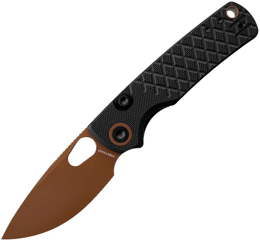VOSTEED - Porcupine Top Linerlock - 14C28N Sandvik - Black G10 - 10