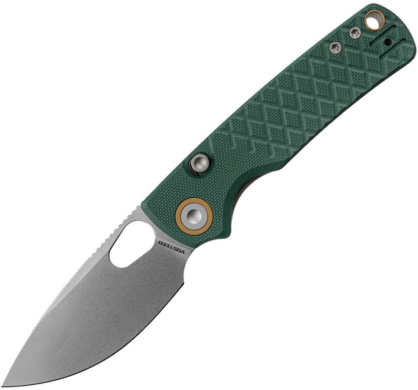 VOSTEED - Porcupine Top Linerlock - 14C28N Sandvik - Green G10 - 10