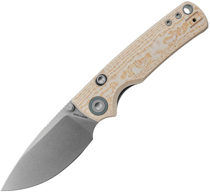 VOSTEED - Porcupine Top Linerlock - 14C28N Sandvik - Micarta Bamboo - 15