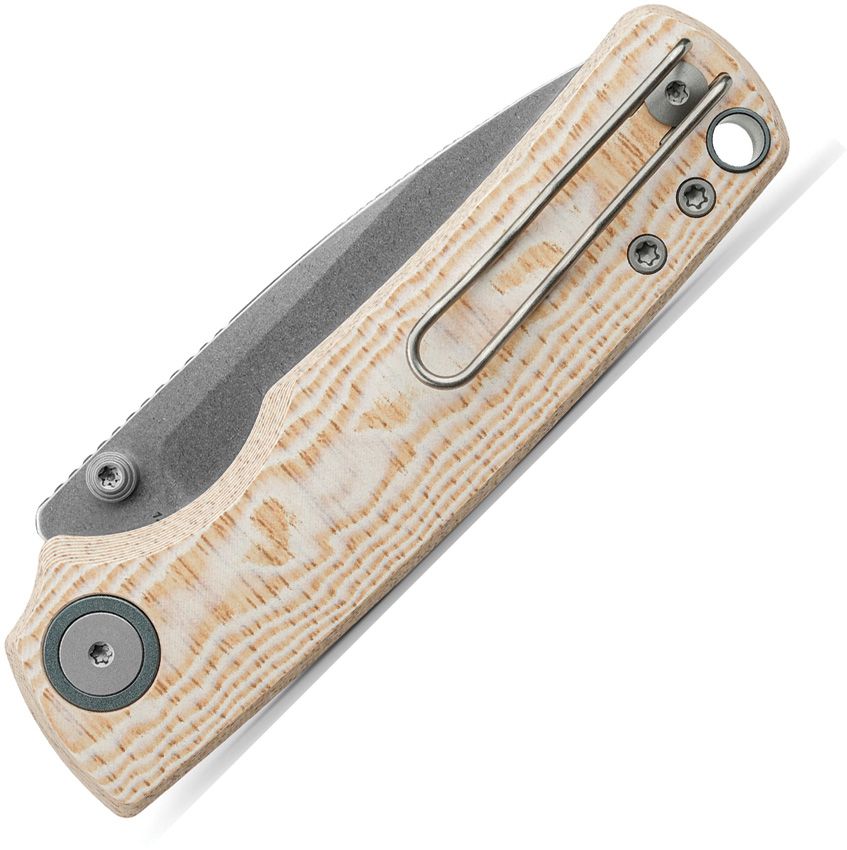 VOSTEED - Porcupine Top Linerlock - 14C28N Sandvik - Micarta Bamboo - 15