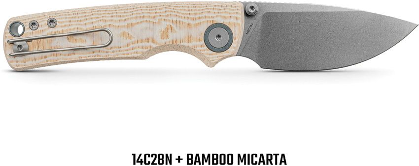 VOSTEED - Porcupine Top Linerlock - 14C28N Sandvik - Micarta Bamboo - 15