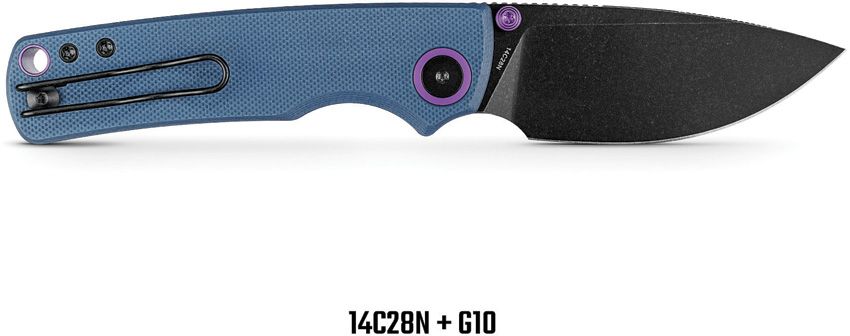 VOSTEED - Porcupine Top Linerlock - 14C28N Sandvik - Blue G10 - 10