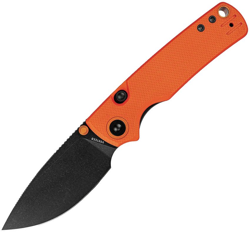 VOSTEED - Porcupine Top Linerlock - 14C28N Sandvik - Orange G10 - 10