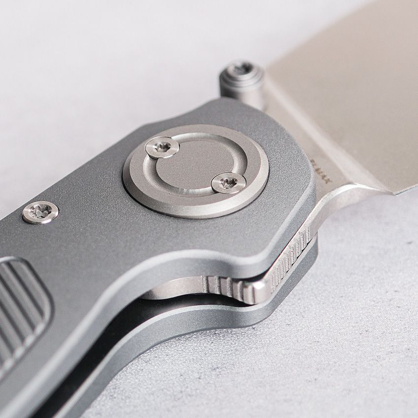 VOSTEED - Shilin Cutter Vanchor Lock - Gray Aluminum - Elmax Steel - 20